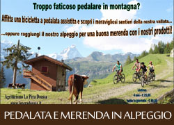 Pedalata e merenda in alpeggio